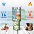 thumbnail image 2 of Gobelet 40 Oz avec Poignée et Paille Isolé Double Paroi en Acier Inoxydable Tasse de Voyage Boîte Cadeau Gobelet Réutilisable Tasse de Café de Voyage pour Bureau Tasse de Bière Isolée Portable pour Boissons Chaudes et Froides, 2 of 5
