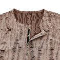 thumbnail image 3 of Hiiyo Men's Ripped Short Sleeve T Shirt Summer Daily Tshirt, 3 of 4