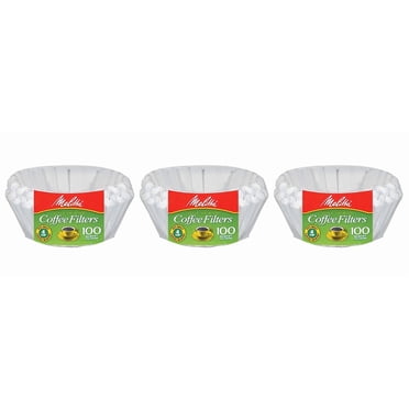 Melitta Filtres à Café Junior en Panier Blancs 100 Unités (Lot de 3)