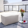 thumbnail image 2 of Jaxx Leon Outdoor Bean Bag Ottoman, Pearl, 2 of 4