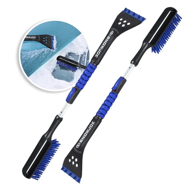 Snow Joe 42-Inch Extendable Snow Brush and Ice Scraper, 2-Pack