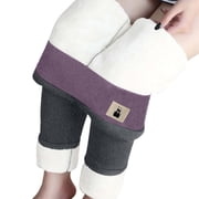 Aboser Fleece Lined Leggings for Women Cold Weather Thick Warm Tights Cotton High Waist Legging Stretch Slim Athletic Leggings Clearance Items Under 5 Dollars Free Shipping