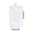 thumbnail image 2 of Plastic Flasks Reusable Drink Pouches Concealable Water Pouch Leak Proof Bags For Hiding With Funnel For Travel Outdoor, 2 of 3
