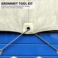 thumbnail image 4 of Ensemble d'Outils à Oeillets 100 Pcs Oeillets 1/2 Po Oeillets avec Outils d'Installation et Étui de Rangement pour Bâches en Toile de Tissu Rideau Vêtements Cuir, 4 of 7