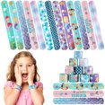 thumbnail image 2 of 60PCS Slap Bracelet Mermaid Printed Party Wrist Strap Slap Bands for Party Favor, 2 of 10