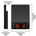 thumbnail image 2 of Es Presso Scale With Timer 3kg/0.1g Accuracy Coffee B E An Scale Digital Pour Over Coffee Scale Portable Rechargeable Auto Tare And Smart Water Flow Suitable For Coffee Lovers T Post Bracket Vertical, 2 of 3