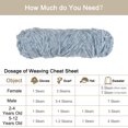 thumbnail image 4 of Unique Bargains Fil Chenille en Polyester Gris Pâle, 3 Écheveaux, 4 of 7