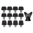 thumbnail image 1 of ZLight Football Shoe Spikes Replacement Football Boot Studs Nylon With Wrench For Soccer Cleats Rugby Enthusiasts Friends Black 8mm 11mm, 1 of 6