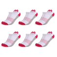 thumbnail image 2 of 6 Pairs Ankle Running Socks Breathable Elastic Cotton Low Cut Cushioned Tab Socks for Sports, 2 of 8