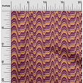 thumbnail image 1 of oneOone Cotton Poplin Fabric Waves Flame Stitch Decor Fabric Printed BTY 42 Inch Wide, 1 of 3