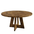 thumbnail image 1 of Table Only-47" Round Dining Table, Wooden Kitchen Table for 4, Farmhouse Dinner Table with Wooden Top and Legs for Home Dining Room or Living Room(Only Table), 1 of 9