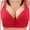 Red, variant on Penkiiy Women Bras Woman's Printing Thin Front Buckle Adjustment Chest Shape Bra Underwear No Rims Watermelon Red Bras