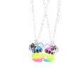 thumbnail image 1 of 1Pair Cute Colorful Raccoon Pendant Best Friend Necklace Friendship Jewelry Gift, 1 of 4