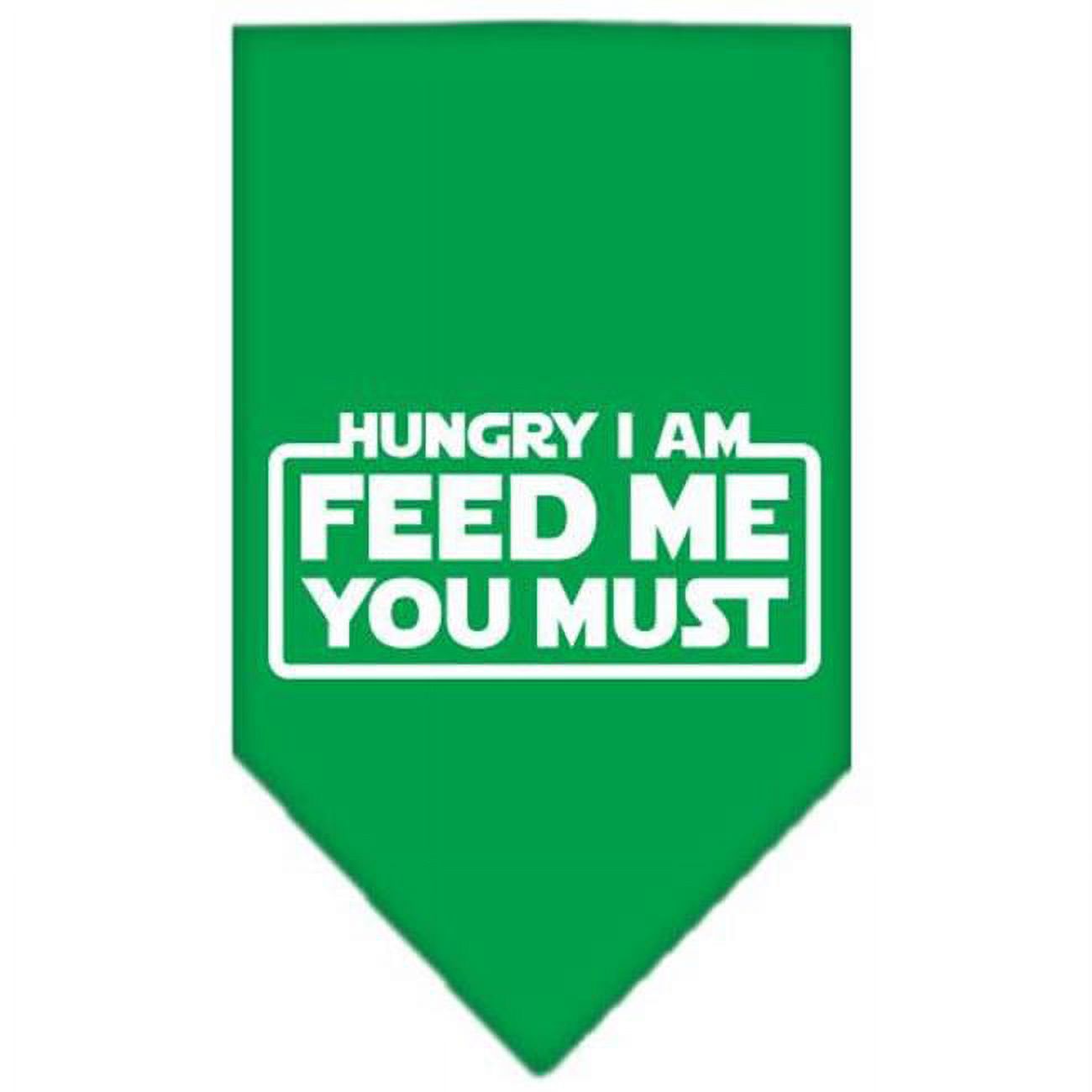 Hungry Je Suis Bandana Imprimé Émeraude Vert Petit