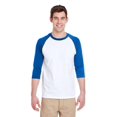 thumbnail image 1 of Gildan G570 T-Shirt Adulte en Coton Épais Manches 3/4 Raglan, 1 of 1