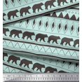 thumbnail image 3 of Soimoi Green Poly Georgette Fabric Tribal African Fabric Prints By Yard 52 Inch Wide, 3 of 3