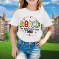 thumbnail image 2 of AWZXDE Hauts pour Filles Enfants Rentrée des Classes T-Shirt Graphique à Manches Courtes Col Rond Lumineux Confortable pour Garçons et Filles, 2 of 4
