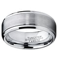 thumbnail image 3 of Bague Alliance pour Homme en Tungstène, Finition Brossée Surélevée 9 mm, 3 of 5