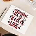 thumbnail image 1 of Danhjin Napperon Napperon Napperons de la Saint-Valentin Napperons Isolants Tapis de Tasse Tapis en Lin Tapis de Table Imprimés Napperons, 1 of 5
