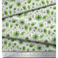 thumbnail image 3 of Soimoi Poly Georgette Fabric Leaves & Cosmos Floral Print Sewing Fabric Yard 42 Inch Wide, 3 of 3