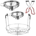 thumbnail image 1 of Ensemble de Mise en Conserve 4 Pcs, 1 Pce Support de Mise en Conserve + 1 Pce Pince de Levage de Pot de Mise en Conserve + 2 Pcs Entonnoirs de Mise en Conserve, Fournitures de Mise en Conserve Mise en Conserve, 1 of 10