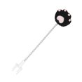 thumbnail image 2 of Pet Teaser Toy, Metal Wire Spring Funny Cat Stick Pet Toy Cat Elastic Spring Toy At Elastic Spring Toy  For Chairs Cat Paw Black, 2 of 8