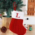 thumbnail image 3 of Birdeem Cute Letters Christmas Stocking Decoration Christmas Tree Pendant Christmas Style Wool Knitted Socks Decoration Props, 3 of 12