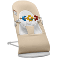 thumbnail image 2 of BabyBjorn Transat Balance Doux, Beige/gris avec Flying Friends, 2 of 5
