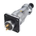 thumbnail image 4 of 2 Pin Metal Aviation Connector Adapter Waterproof Zinc Alloy WS16 Aviation Connector AC 500V, 4 of 14