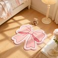 thumbnail image 4 of Tyidzon Cute Bow Themed Bedroom Floor Mat Non Grip Stain Proof Sturdy And Effortless To Clean Window Rug, 4 of 6