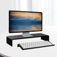 thumbnail image 4 of Computer Keyboard Stand Acrylic Tilted Keyboard Holder, Low Front Lip Polished Finish Keyboard Riser Keyboard Holder 1.57 X 17 X 5.5 X 0.7in For Office, Home, 4 of 8