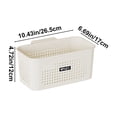 thumbnail image 3 of Towels for Bathroom Multipurpose Plastic Storage Basket for Laundry Bathroom Bedroom Or Dormitory Compact Organizer for Clothes Towels and Small Items Laundry Basket Plastic, 3 of 6