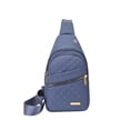 thumbnail image 2 of Fufafayo Embroidery Diamond Shoulder Bag Large Capacity Waterproof Backpack, Fashionable Boho Crossbody Bag With Data Hole, Watertight Polyester Purse for Women Outdoor Travel Hiking Commuting, 2 of 8