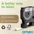 thumbnail image 3 of DYMO Standard D1 43610 Labeling Tape (Black Print on Clear Tape 1/4'' W x 23' L 1 Cartridge) DYMO Authentic, 3 of 5