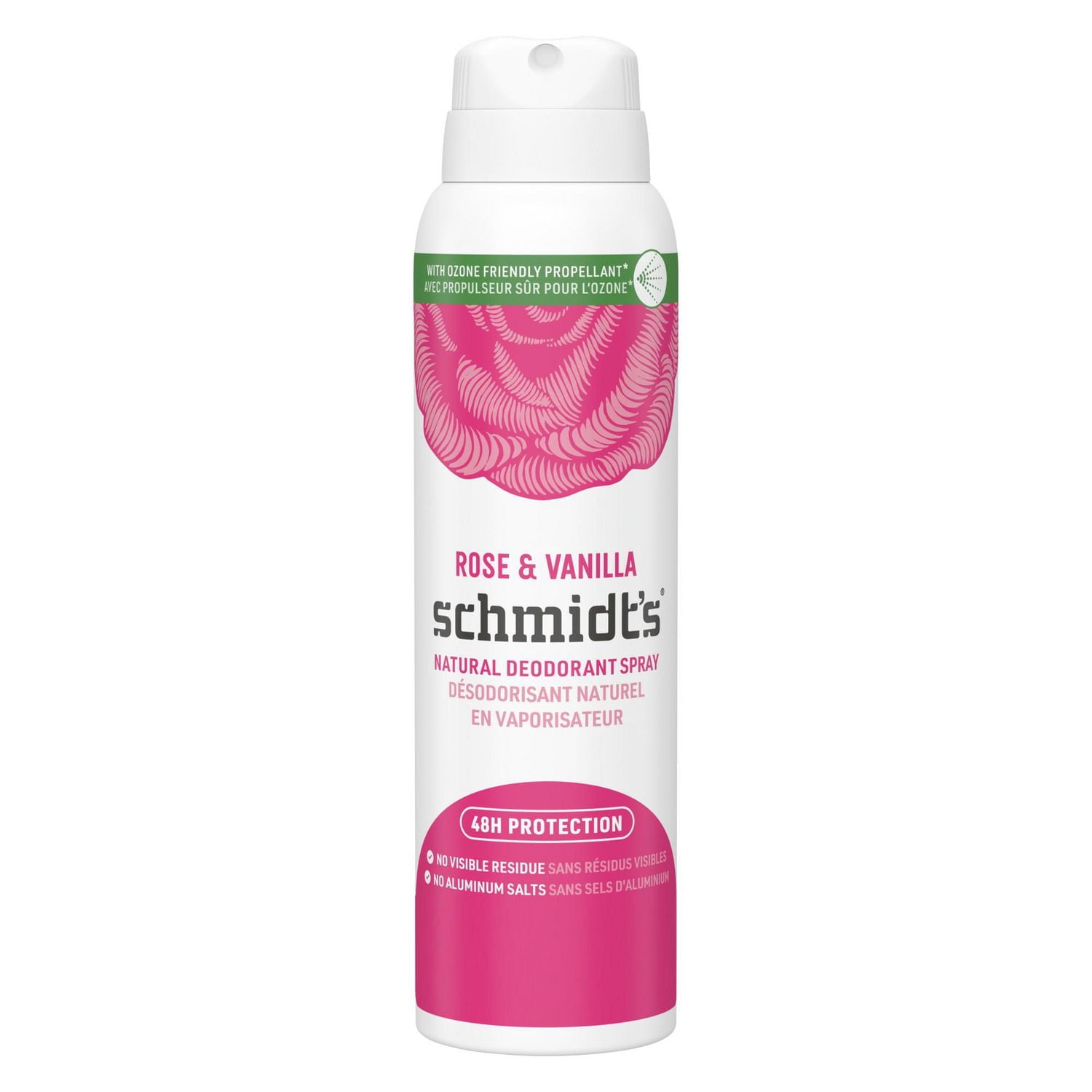 Schmidt's Rose & Vanilla Natural Deodorant Spray