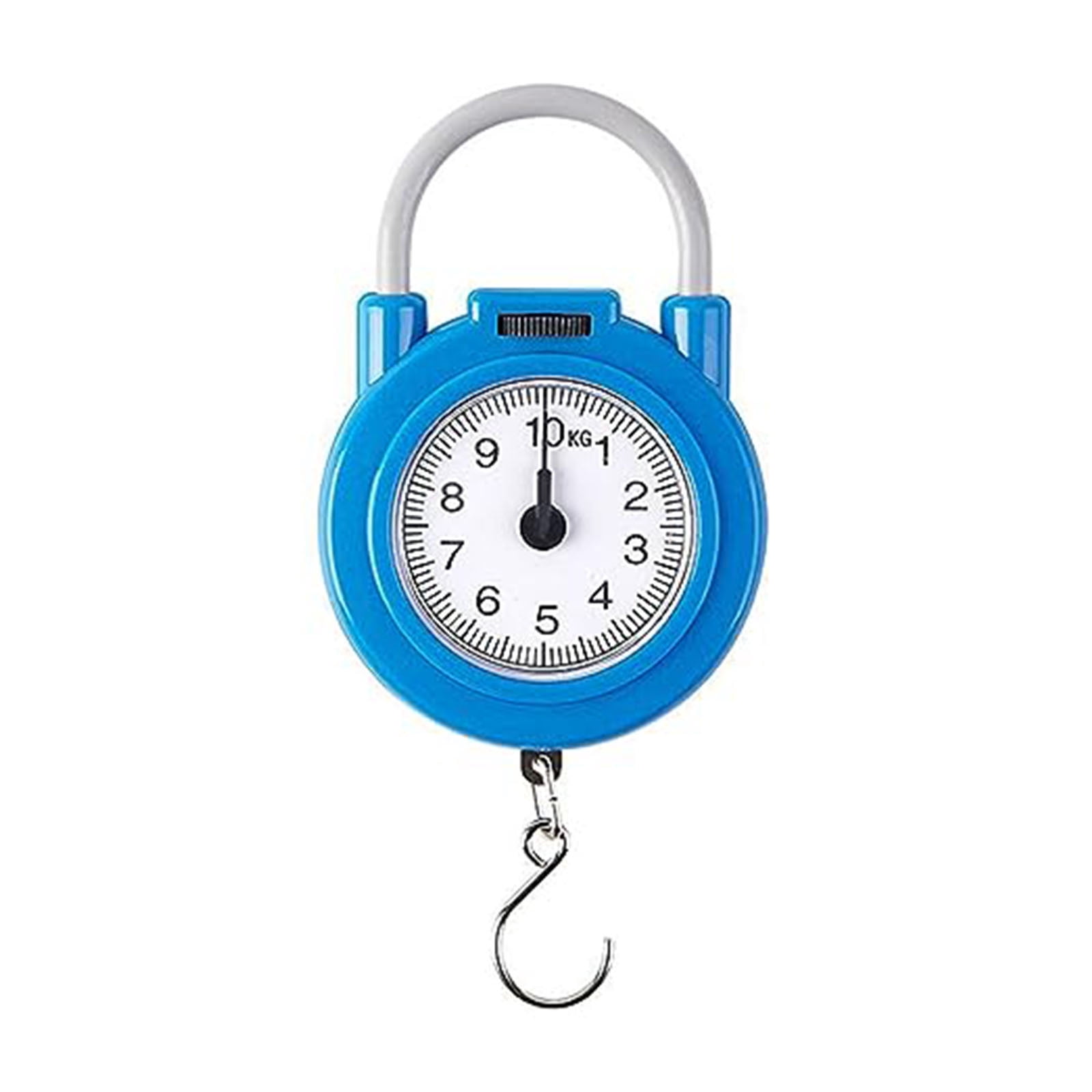 Chmadoxn 10kg Portable Mechanical Scale Hanging/Fish/Crate/Kitchen Scale Hook Multipurpose Household Scale-Yellow The scale
