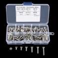 thumbnail image 1 of 180pcs Flat Head Screws M4 304 Stainless Steel Flat Head  Screws Nuts Assortment Kit With Box, Nut, 1 of 8
