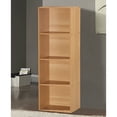 thumbnail image 3 of Hodedah 12 x 16 x 47 Inch 4 Shelf Bookcase & Office Organizer, Beech, 3 of 7