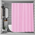 thumbnail image 4 of Doublure de Rideau de Douche - Plastique Souple et Résistant, Barrière de Salle de Bain Hydrofuge, Design Classique Uni, Facile, Rose, JKODE, 4 of 8