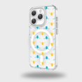 thumbnail image 1 of iPhone 15 Pro Clear Case - Blue and Yellow Bumble Design, 1 of 5