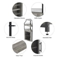 thumbnail image 3 of EDTara Corner Wine Cabinet with Removable Wine Rack, Wine Bar Cabinet with Barn Door and Adjustable Shelves, Industrial Wine Cabinet for Dining Room, Living Room,Kitchen, 3 of 7