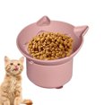 thumbnail image 3 of Elevated Silicone Slow Feeder Pet Bowl with Tilt Design Interactive Cat Dish for Controlled Eating Indoor Use, 3 of 3