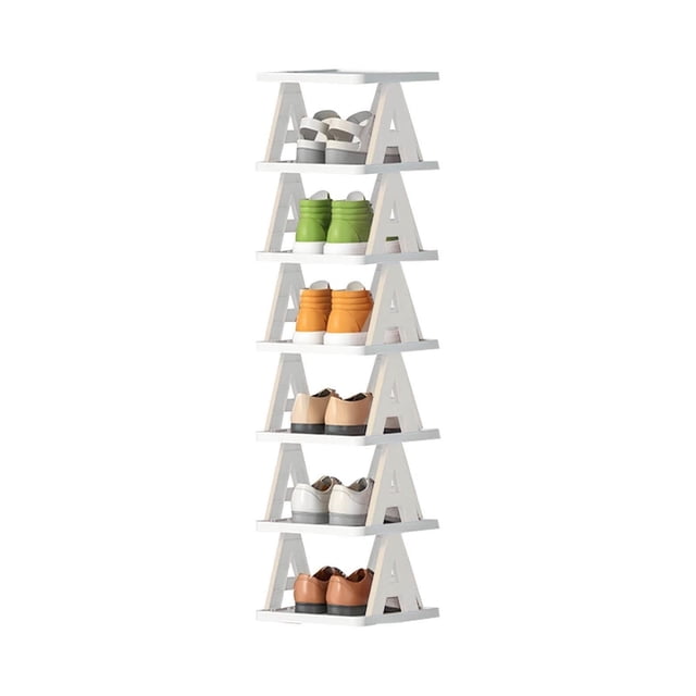 Everyday Low Price! Multi-Layer Letter Shoe Rack, Small Folding Shoe Cabinet for Home, Doorstep, Balcony, Economical Shoe Storage for Dormitories, Apartments, and Entryways