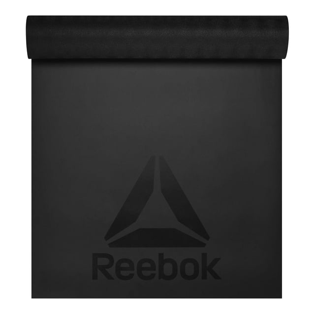 Reebok Delta Tapis d'exercice antidérapant de 5 mm, noir