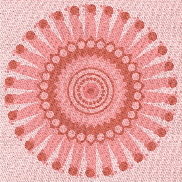 Ahgly Company Machine Washable Indoor Square Transitional Deep Rose Pink Area Rugs, 8' Square