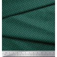 thumbnail image 2 of Soimoi Satin Silk Fabric Dot & Heart Small Printed Fabric 1 Yard 42 Inch Wide, 2 of 3