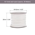 thumbnail image 2 of Unique Bargains Beading Thread Bracelet Weave Bead Craft Cord 5mm 36M/Roll (40-Yards) Decorative String, White, 2 of 7