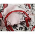 thumbnail image 4 of oneOone Silk Tabby Red Fabric Skull Sewing Craft Projects Fabric Prints By Yard 42 Inch Wide, 4 of 4