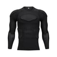 thumbnail image 1 of Chandail de Compression Rembourré à Manches Longues Haut Protecteur Protecteur de Poitrine pour Rugby Football Painball Baseball Basketball, 1 of 5