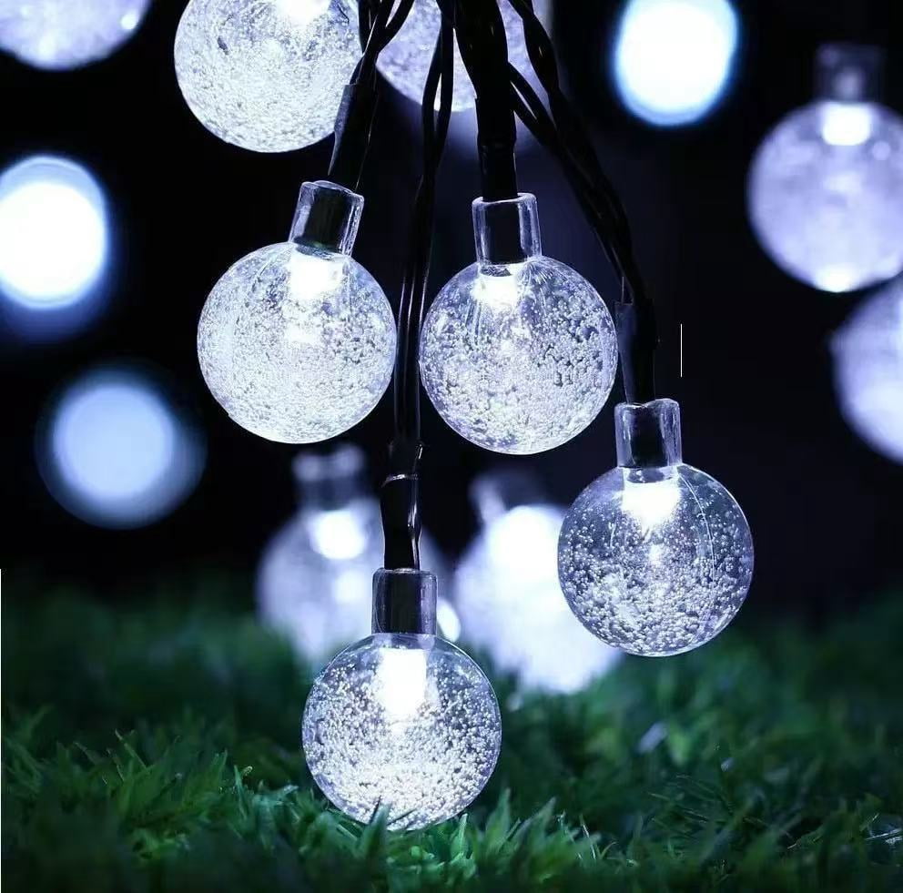 Solar String Lights Outdoor, 20 LED Bulbs Waterproof G40 Patio Lights